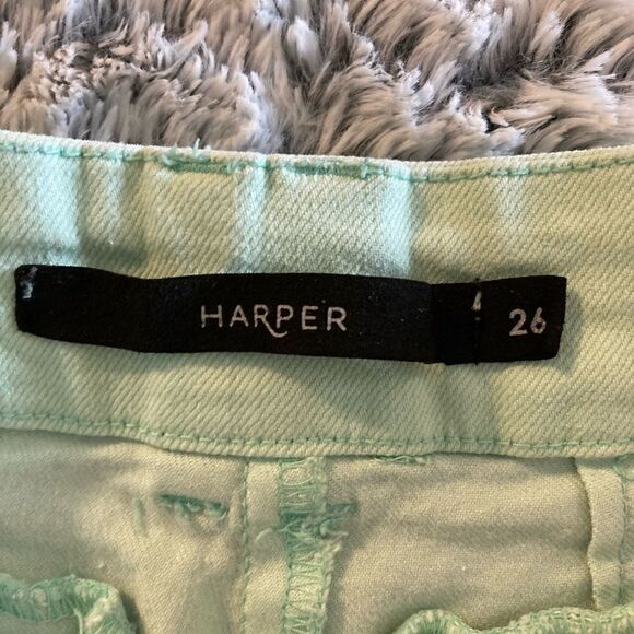Harper Shorts Light Teal Size 26 - Picture 4 of 6